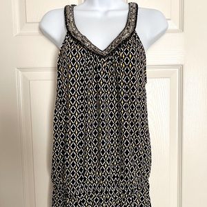 INC International Concept Sleeveless Top with Sequin Trim - Size M